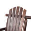 Fauteuil à bascule d'extérieur robuste en bois brun, éléments de confort ergonomiques, mouvement fluide, idéal pour foyer extérieur et intérieur, siège
