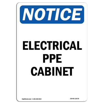 Electrical Ppe Cabinet Sign