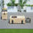 Rectangle Stone Propane Smokeless Fire Pit Table with Hidden Fuel Tank-87467614