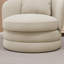 Wide Modern Upholstered Soft Swivel Barrel Chair Accent Chair(Set Of 2)-700180943