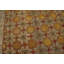 1900s Multicolor Star Folk Art American Hooked Rug 4'6"x4'8" Jute Loop Carpet