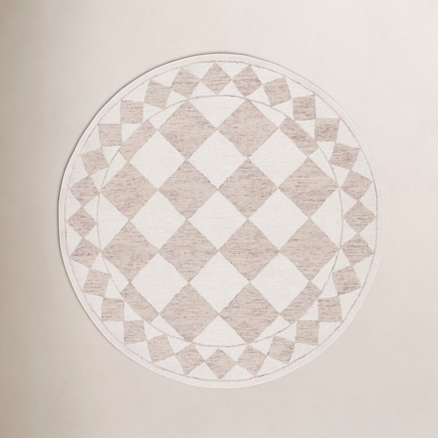 Claude Hand-Woven Geometric Rug, Round 6'