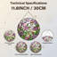 Panneau de vitrail à motif floral-1715284794