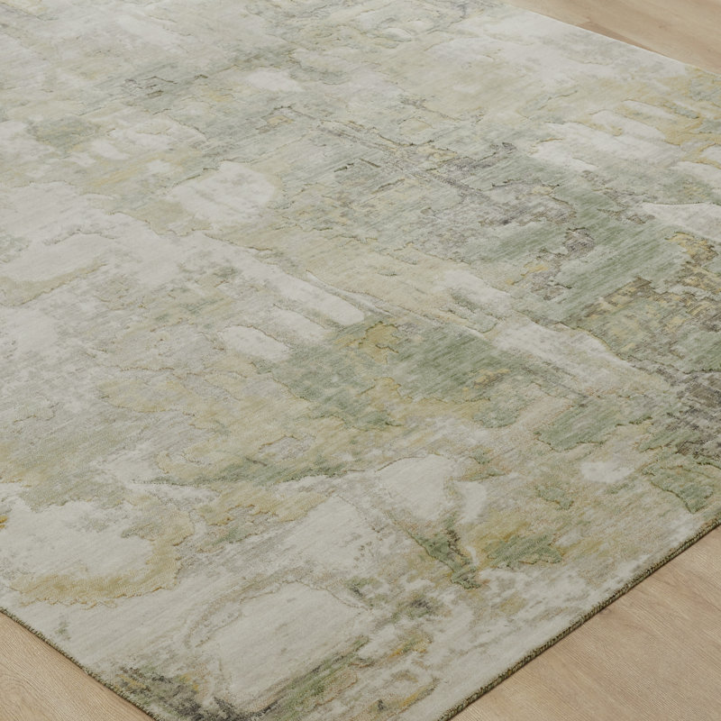 Wool Area Rug, Rectangle 3'6" x 5'6"