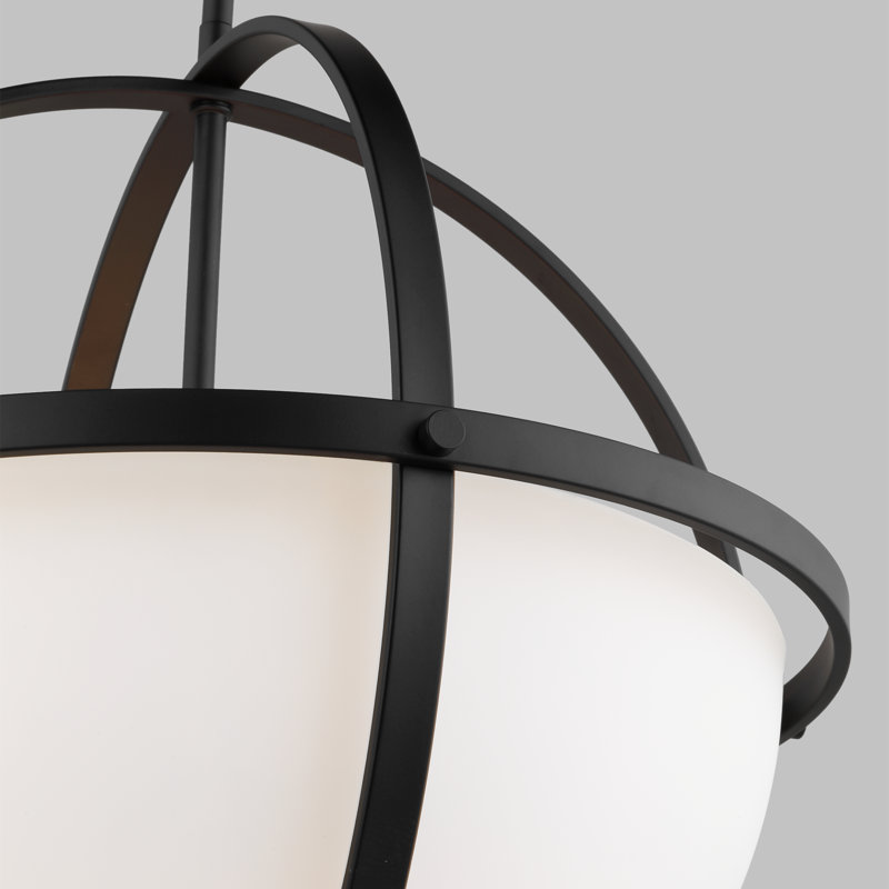 Alturas 3-Light Dimmable Globe Chandelier, Midnight Black