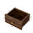Space - Saving Freestanding Sideboard, 2 Sliding Striped Glass Doors, Ample Storage, Bottles, Wine, Double As Stylish Bookshelf, Modern Design, Walnut Finish, Particle Board + User Storage Multiple