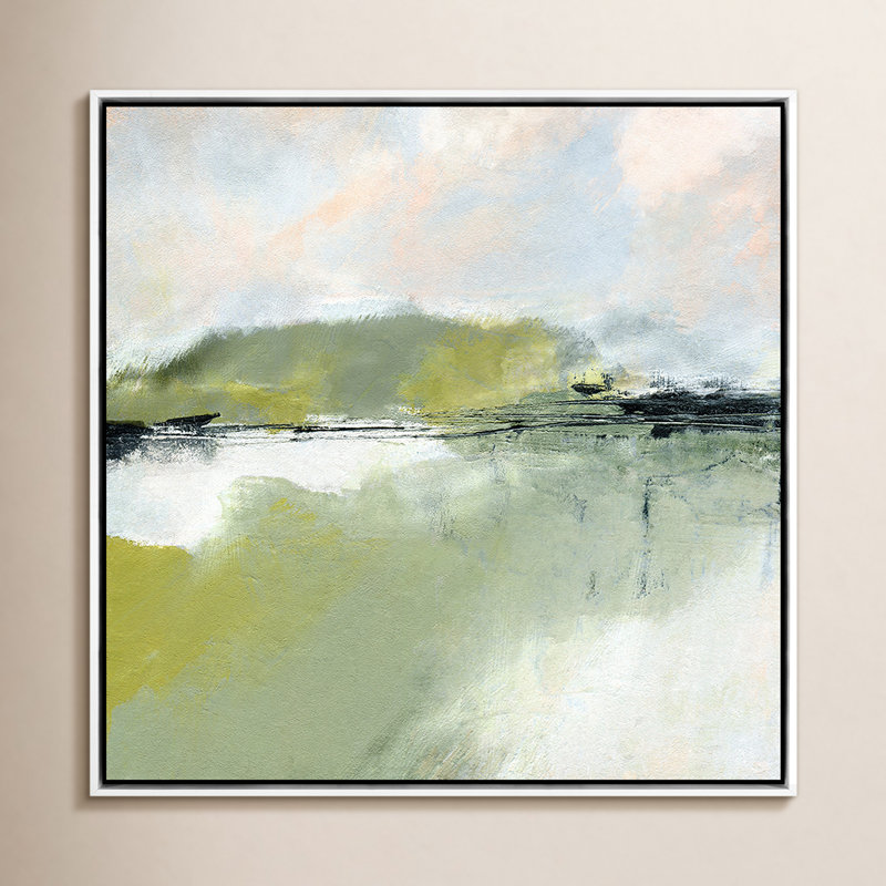 Savor Print by Melanie Biehle, White Maple Framed, 48" H x 48" W