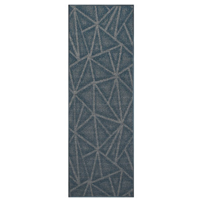 Tapis intérieur/extérieur bleu