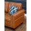 Canapé modulaire en similicuir 2 pièces élégant et confortable, en forme de L, faisant face à la gauche, 3 sièges, accoudoirs ronds, garniture cloutée, coussins amovibles, idéal pour les fêtes, deux coussins décoratifs en forme
