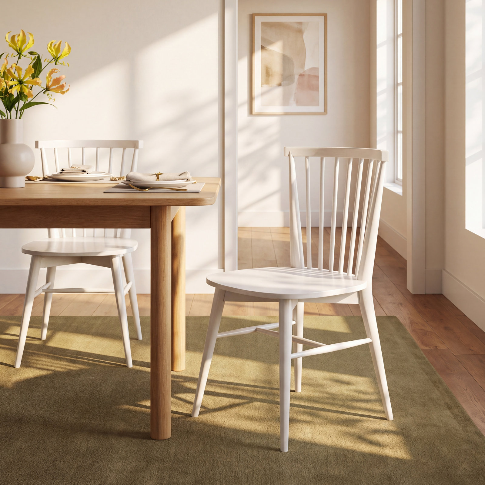 Arka Dining Chair, White