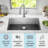Delta Lenta™ Undermount 16 Gauge Stainless Steel Single Bowl Kitchen Sink with Accessories-80712677