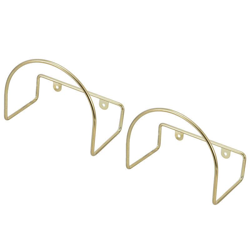 Wall Mounted Media Vinyl Media Shelve, Gold