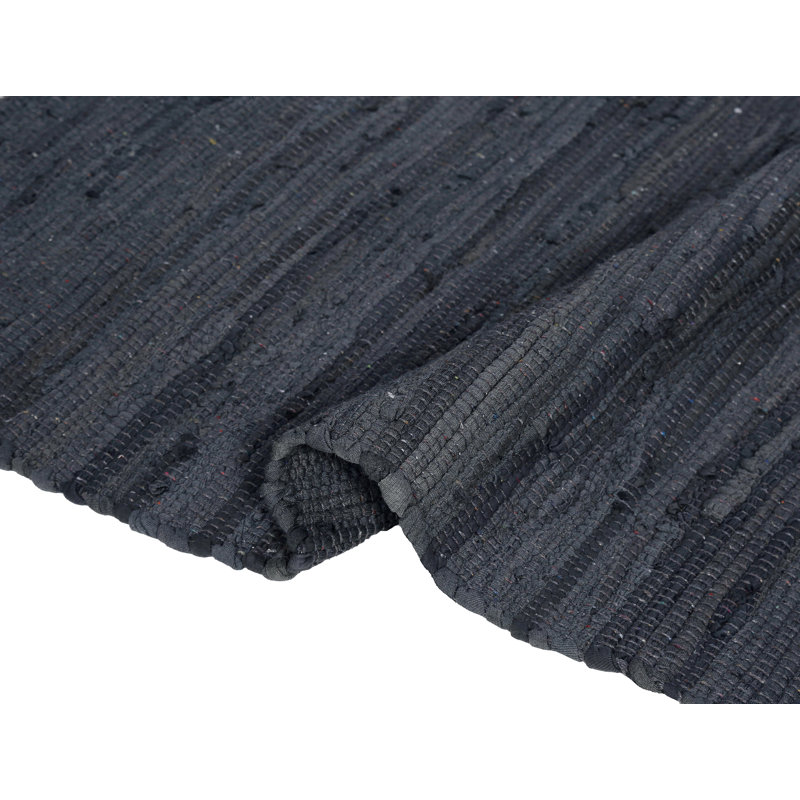 Handcrafted Cotton Rag Rug 24X36" - 2X3' Washable, Reversible, With Tassels For Living Room & Entryway