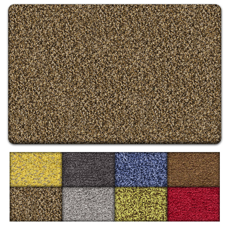 Red Polyester Non-Slip Outdoor Doormat 24" x 36"