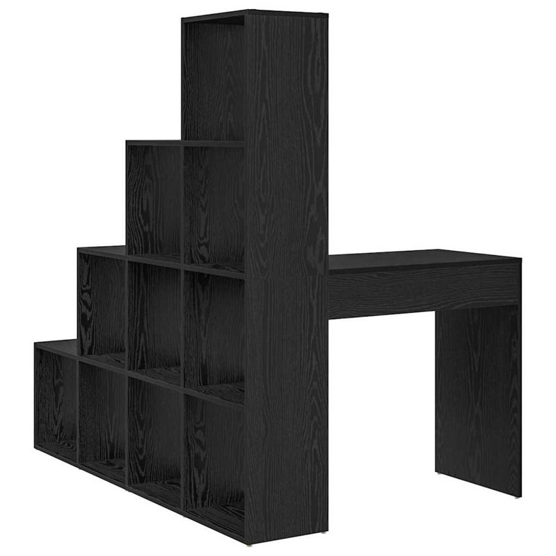 Corner Desk 101.5 X 149.5 X 149.5 Cm Engineered Wood, Black Oak