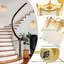 Applique murale en cristal et laiton avec brins de verre suspendus, éclairage mural moderne à 1 lumière E12 pour vestibule, escalier, homologué UL + ETL