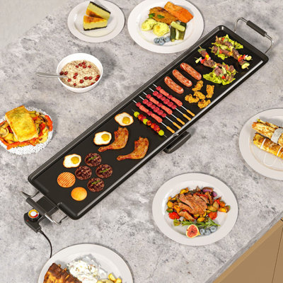 Luch 105 cm W x 24 cm D Indoor/Outdoor Use 01 - Burner Single Burner Countertop Electric Grill