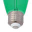 2 Watt (40 Watt Equivalent) Green S14 Filament LED Light Bulb, Medium Base, 6 Pack