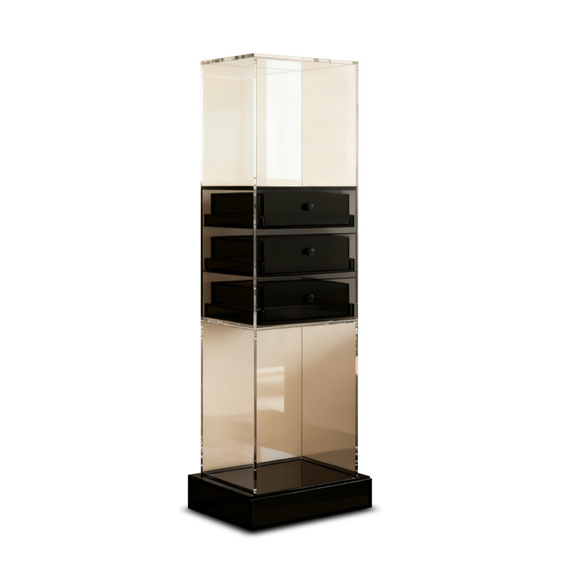 Clear + DarkGray Acrylic Display Cases