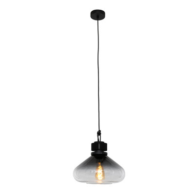 Moises 1 - Light Black Bulb Pendant