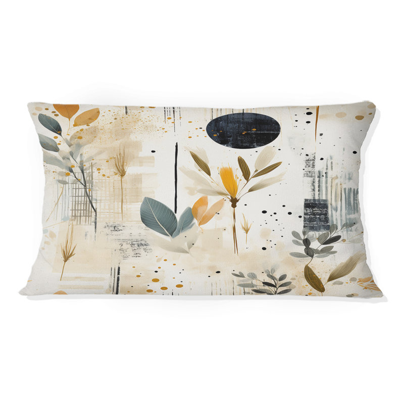 Motif de fougère nomade beige urbain - imprimé floral