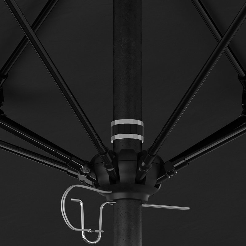 Parasol de marché octogonal 9 pi Verlin, Noir - Pacifica