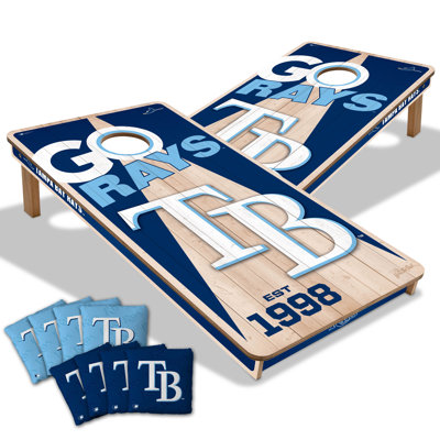 YouTheFan 2’ x 4’ Professional Wood Cornhole Game with Logo Bags