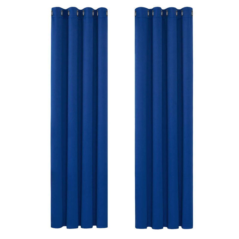 Blackout Curtain Pair, 53cm Width x 240cm Drop