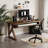 Walnut Rectangular Solid Wood with desk-1916571643