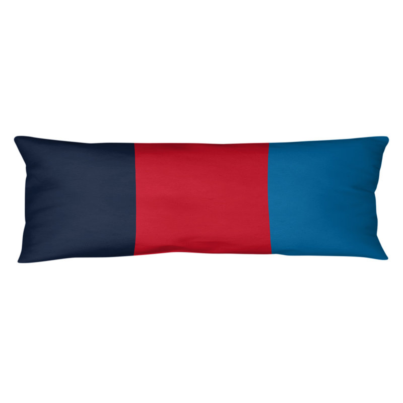 Polyester Medium Pillow, Navy/Red/Powder Blue, Mississippi Rebellion
