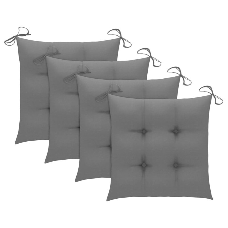 Chaise de patio avec coussin Bruk, gris