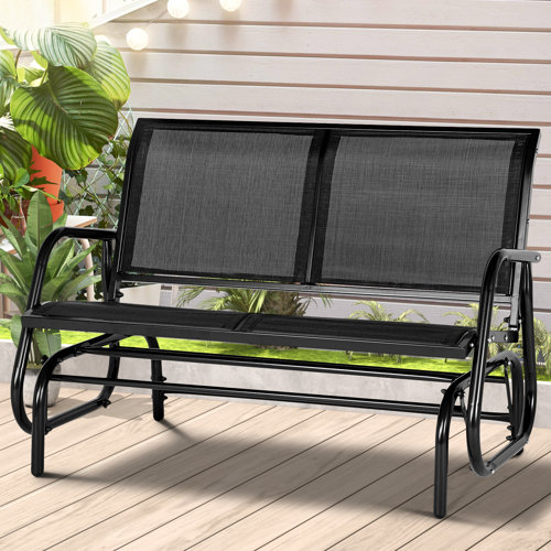 Red Barrel Studio® Metal Outdoor Glider & Reviews | Wayfair