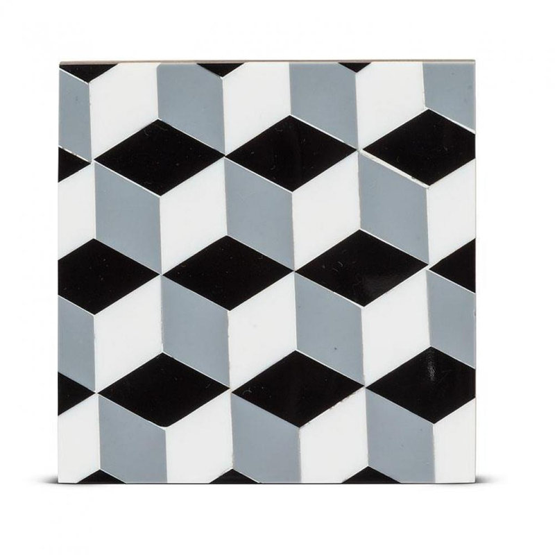 Sous-verre à motif géométrique
