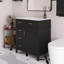 Meuble-lavabo autoportant de 30 po avec porte à fermeture en douceur et trois tiroirs à fermeture en douceur-1274609588