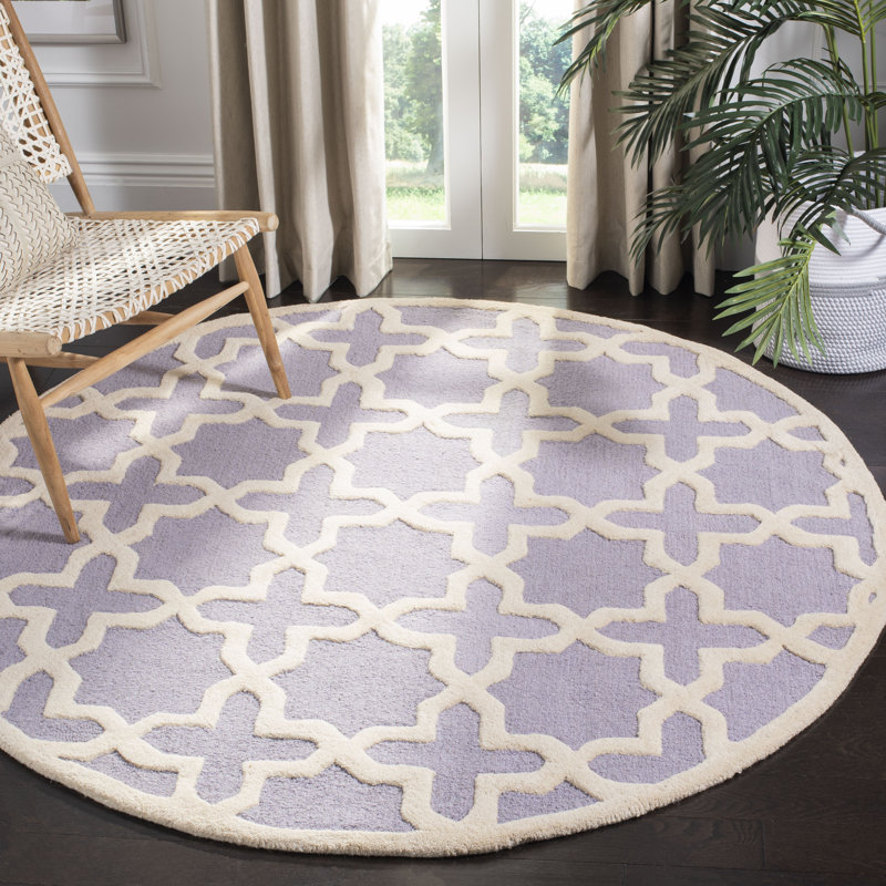 Tapis en laine touffeté à la main igna Cambridge, Rond 6 pi