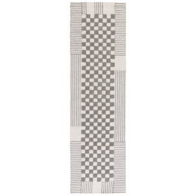 Arbyrd Hand Tufted Wool Pile Checkered Rug