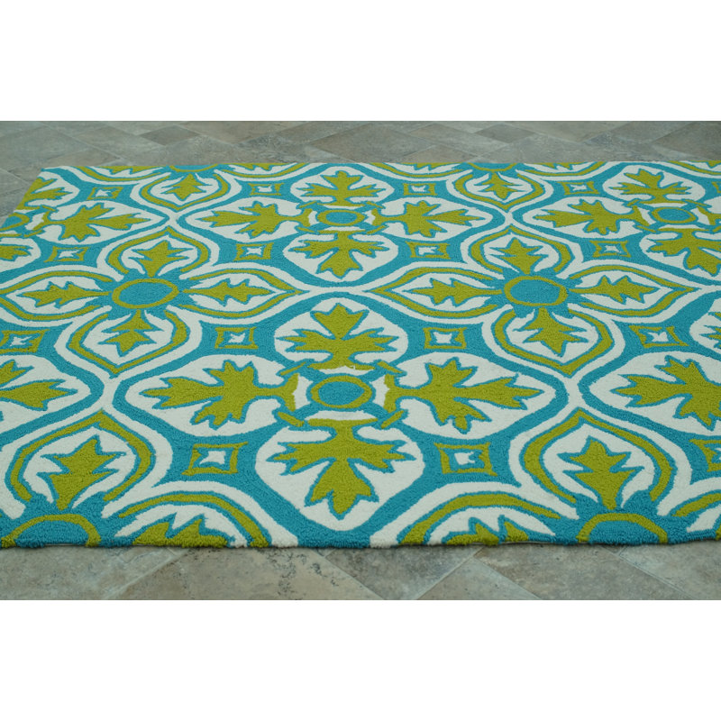 Tapis vert Graehme Farida, 8' x 10'