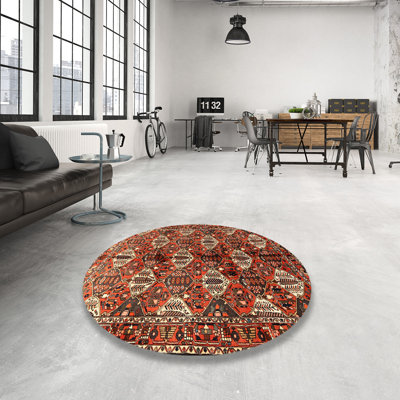 Tapis orange Southwestern