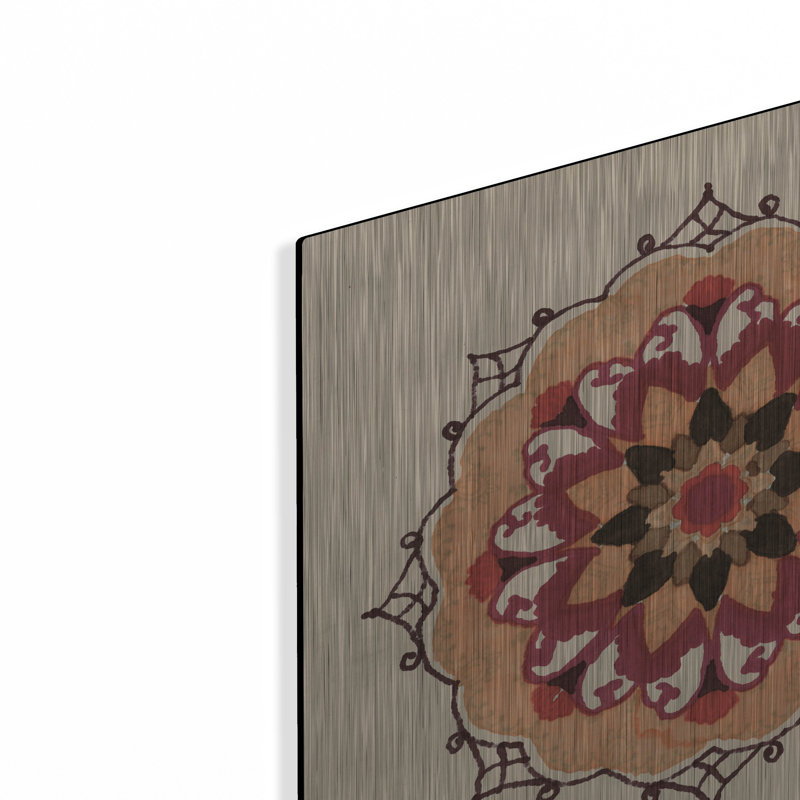 «Mandala 1» par Stellar Design Studio Luxe Métal Art Luxe par Stellar Design Studio, H 12 po x l 12 po