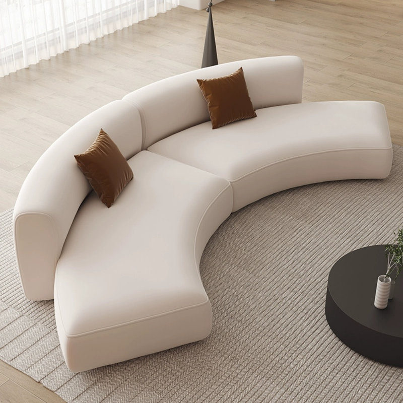 Modern Simple Creative Sofa, 27.56" H x 102.36" W x 33.46" D