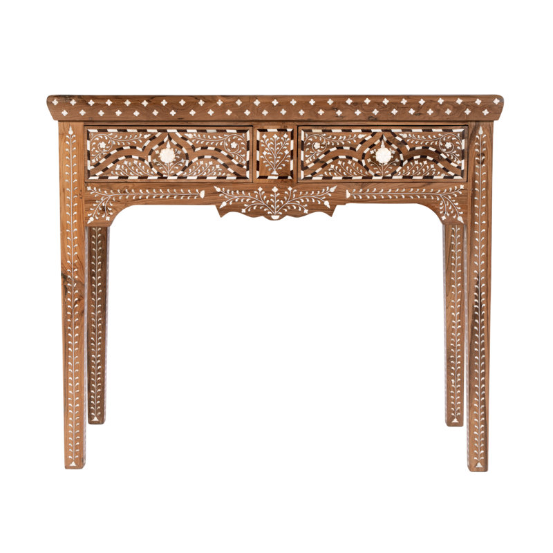 Console rectangulaire 2 tiroirs Rashmi