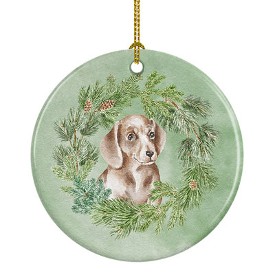 Figurine de Noël suspendue en céramique