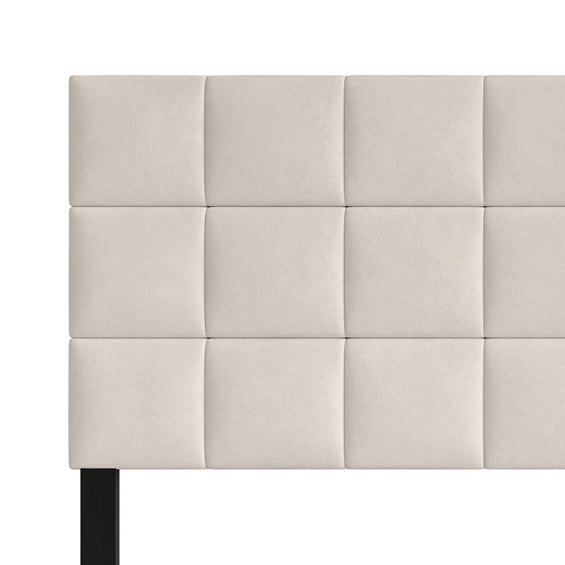 Tête de lit tapissier Danijela, Beige, Simple