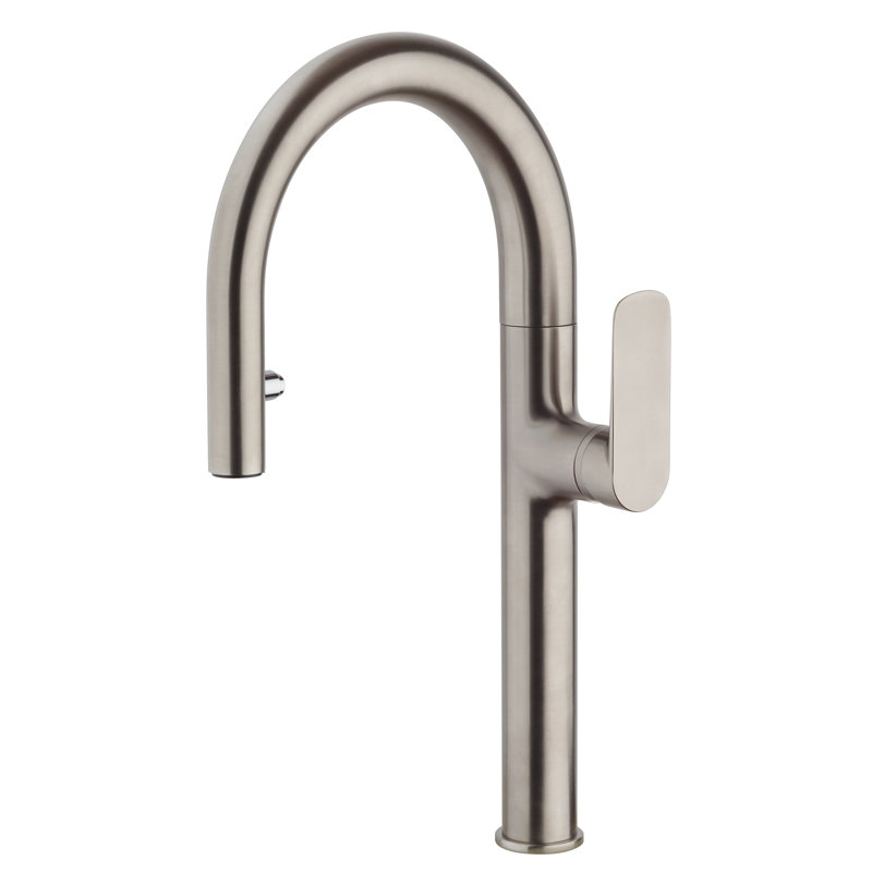 Nove Pull Down Single Handle Kitchen Faucet, Brushed Nickel