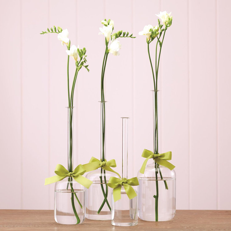 Glass Table Vase - Set of 4