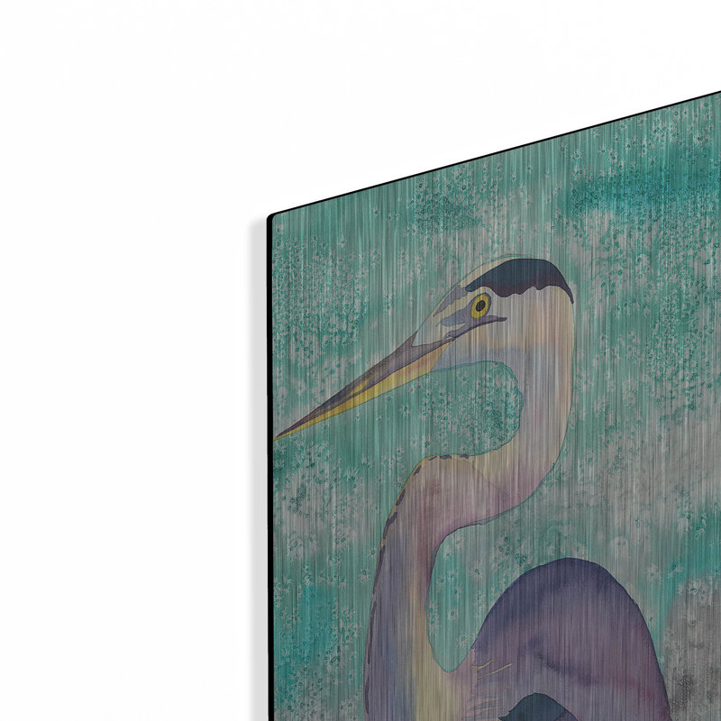 «Great Blue Heron» par Carissa Luminess, H 36 po x l 12 po