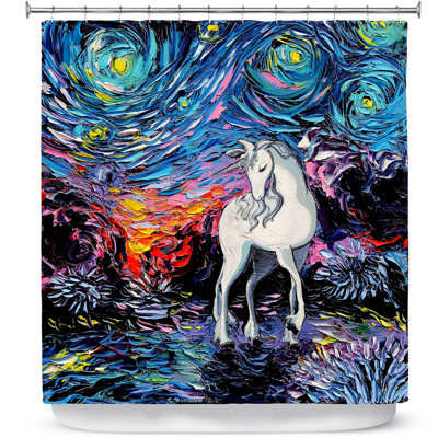 Rideau de douche en licorne simple van gogh regrette