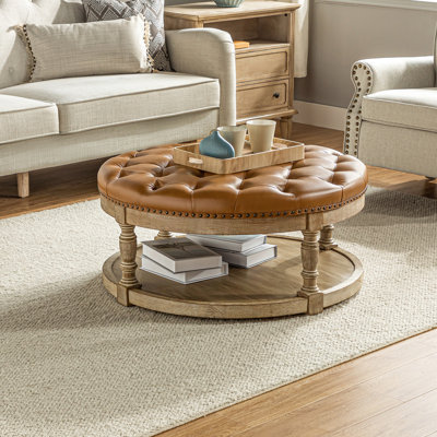 Ameliana Storage Ottoman with Button Tufting