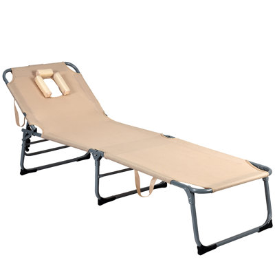 Saenz Outdoor Rust-Resistant Metal Chaise Lounge