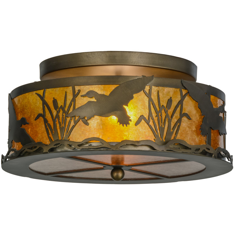 Ducks in Flight 2 - Light Semi Flush Mount